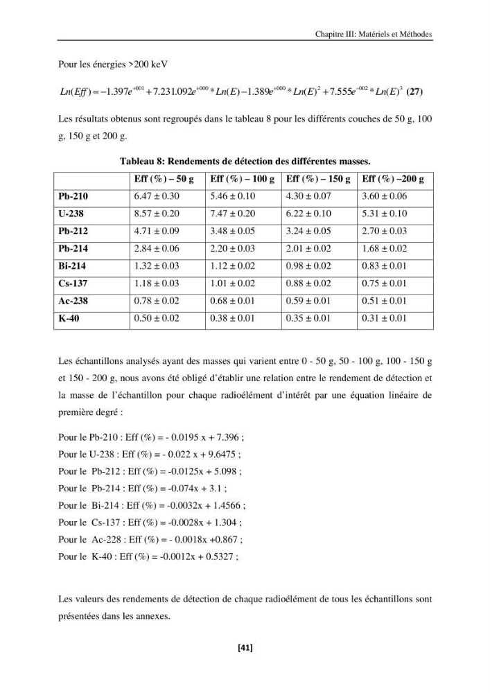 Etude de la répartition de la radioactivité naturelle, et de la minéralogie dans les carottes de sédiments, dans la baie de Bou-Ismail