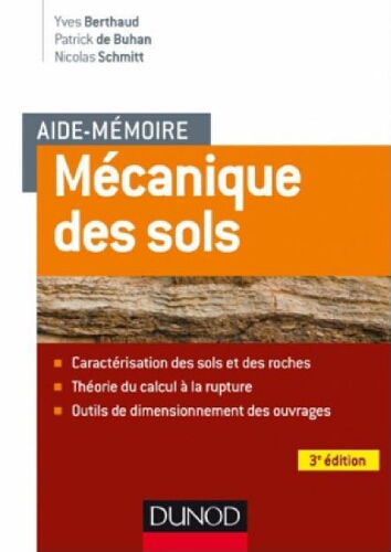 Aide-mémoire de mécanique des sols Aide-mémoire de mécanique des sols
