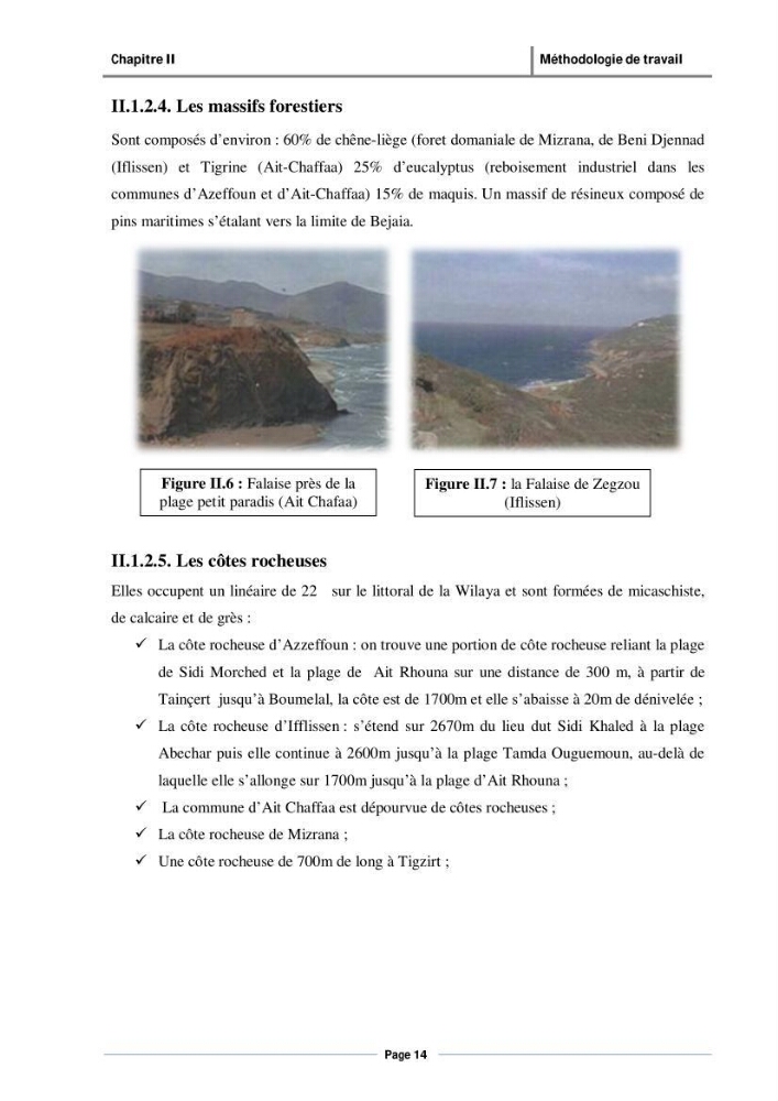 Evaluation de l\'état de mise en oeuvre de la loi 02-02 du 5 février 2002 relative à la protection et à la valorisation du littoral dans la wilaya de Tizi-Ouzou