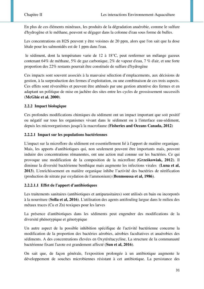 Etude d\'impact de la ferme aquacole Sarl EAM (Ain Tagourait) sur l\'environnement (Etat initial):