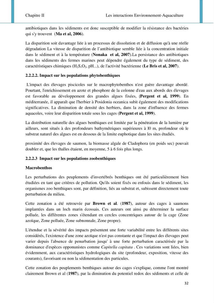 Etude d\'impact de la ferme aquacole Sarl EAM (Ain Tagourait) sur l\'environnement (Etat initial):