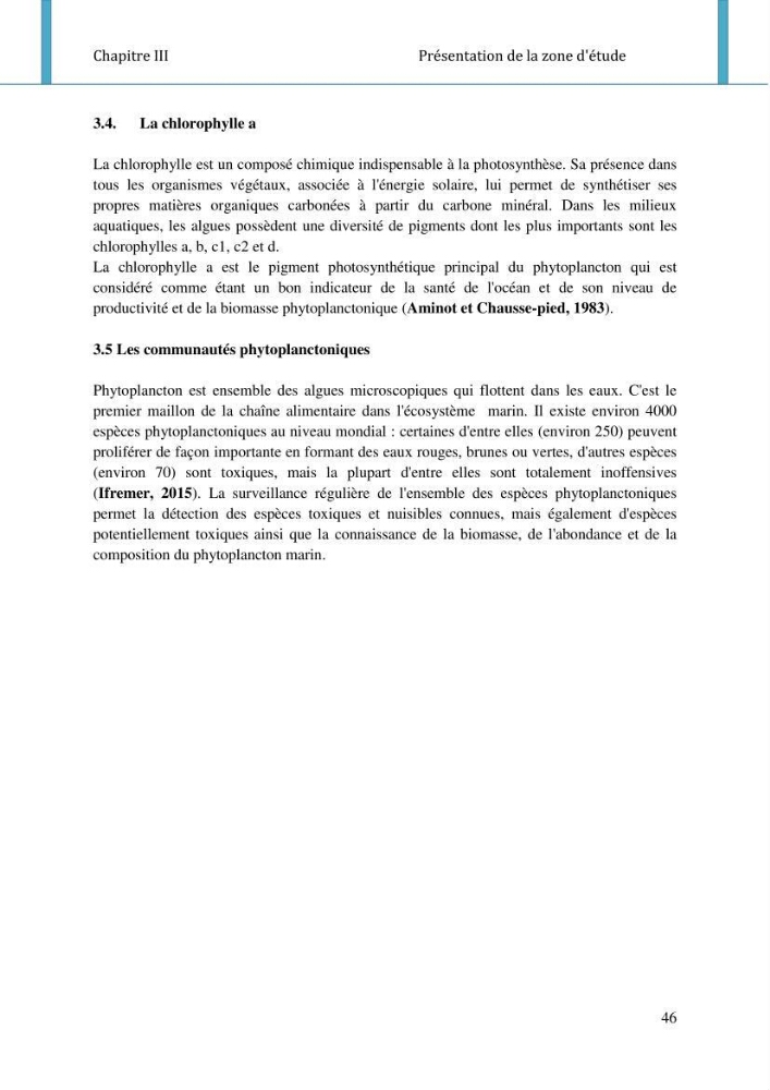 Etude d\'impact de la ferme aquacole Sarl EAM (Ain Tagourait) sur l\'environnement (Etat initial):