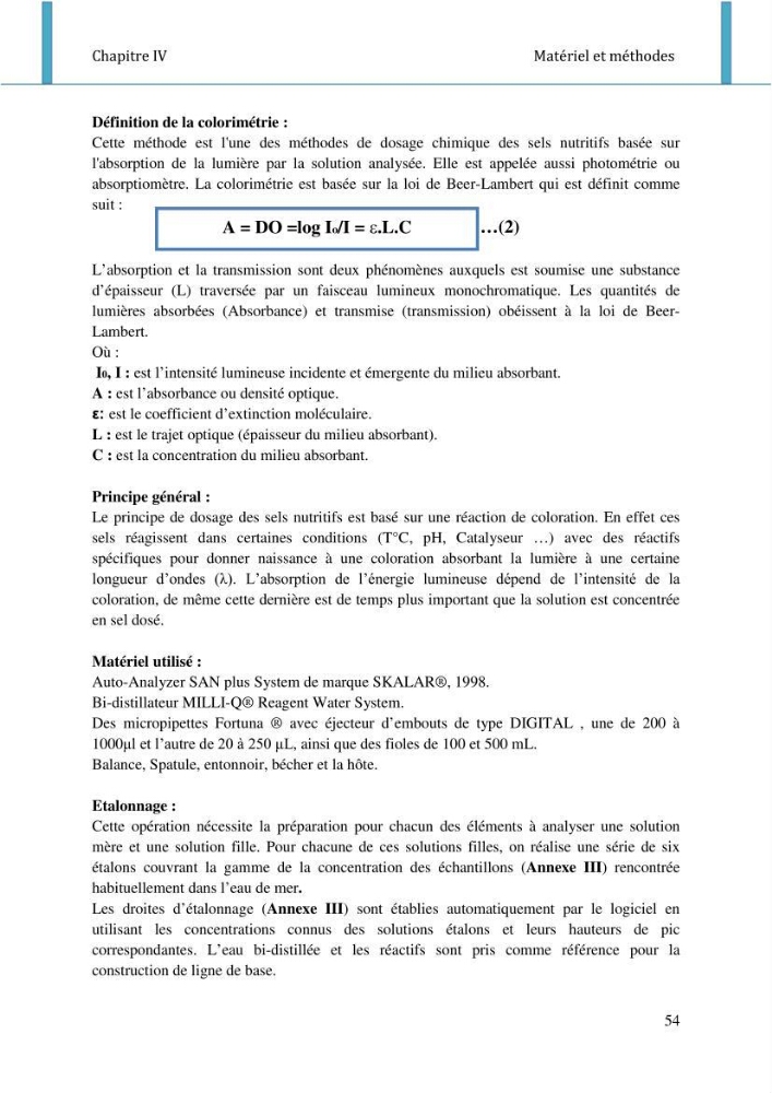 Etude d\'impact de la ferme aquacole Sarl EAM (Ain Tagourait) sur l\'environnement (Etat initial):