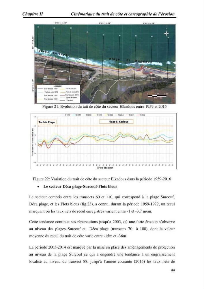 Etude et évaluation de l\'état de la vulnérabilité du système côtier de la zone Est-Algéroise