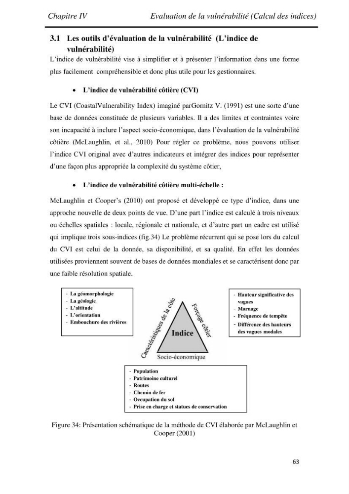 Etude et évaluation de l\'état de la vulnérabilité du système côtier de la zone Est-Algéroise