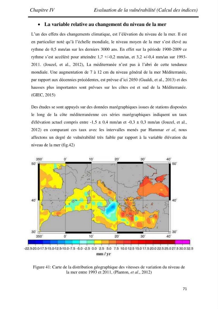 Etude et évaluation de l\'état de la vulnérabilité du système côtier de la zone Est-Algéroise
