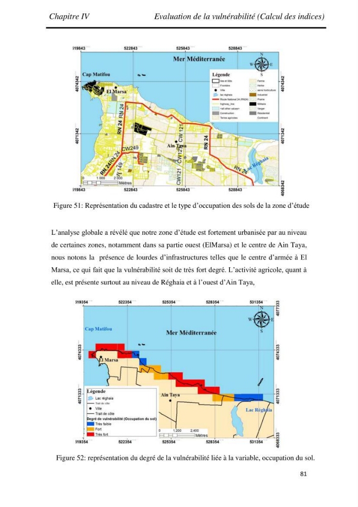 Etude et évaluation de l\'état de la vulnérabilité du système côtier de la zone Est-Algéroise