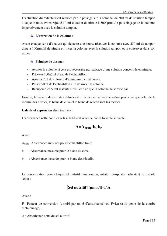 Contribution a l\'étude de la baie d\'El Djamila