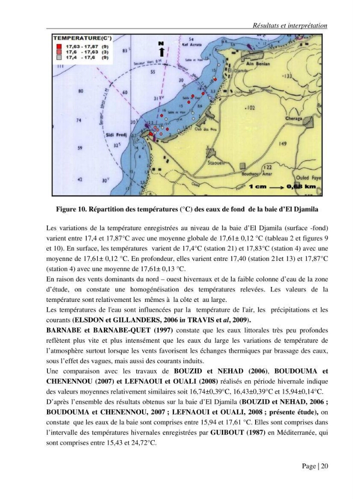 Contribution a l\'étude de la baie d\'El Djamila