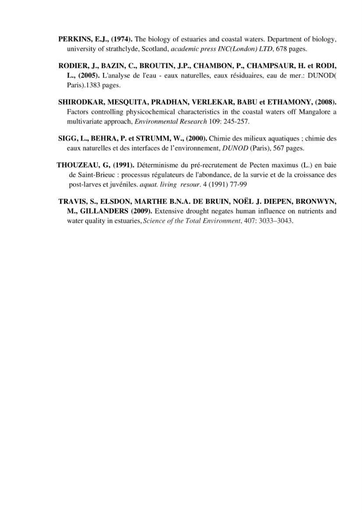 Contribution a l\'étude de la baie d\'El Djamila