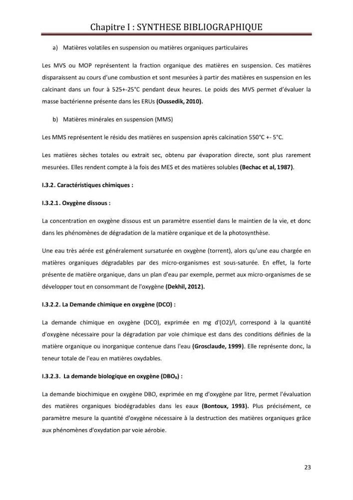 Contribution a L\'étude des parametres physico-chimique et bactériologiques du littoral de boudouaou el bahri pour la création d\'une station d\'une station d\'épuration