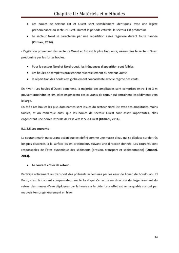 Contribution a L\'étude des parametres physico-chimique et bactériologiques du littoral de boudouaou el bahri pour la création d\'une station d\'une station d\'épuration