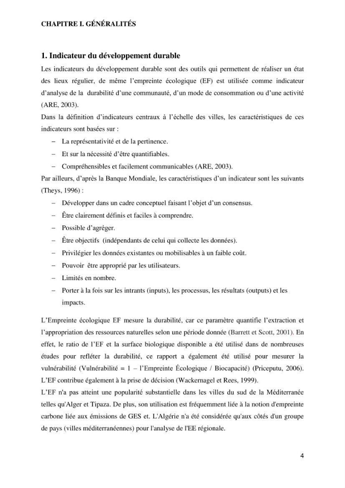 Empreinte écologique de l\'urbanisation au niveau des villes côtières algeriennes: cas de la wilaya d\'Alger,Tipaza et Tlemcen