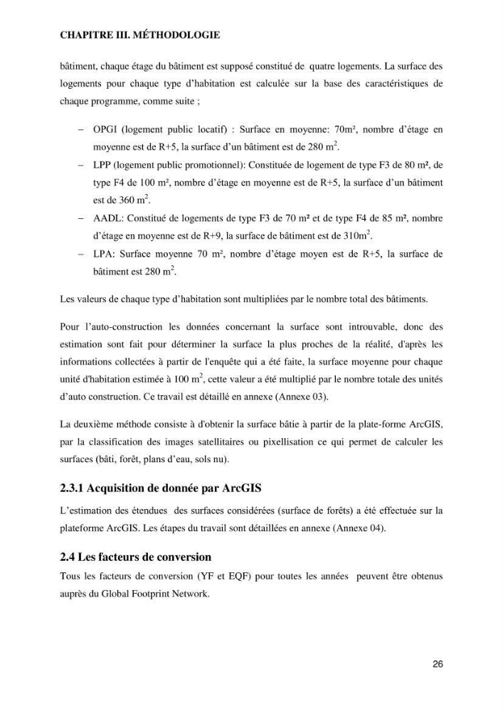 Empreinte écologique de l\'urbanisation au niveau des villes côtières algeriennes: cas de la wilaya d\'Alger,Tipaza et Tlemcen