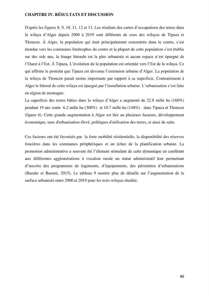Empreinte écologique de l\'urbanisation au niveau des villes côtières algeriennes: cas de la wilaya d\'Alger,Tipaza et Tlemcen
