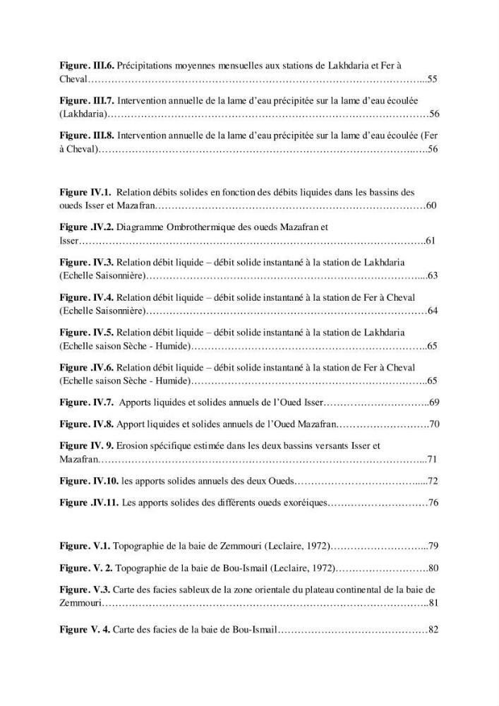 Les débits liquides et solides des cours d\'eau algériens et leur impact sur le milieu marin et littoral (bassin versant de l\'Isser et Mazafran).