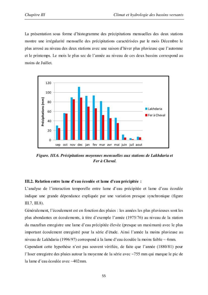 Les débits liquides et solides des cours d\'eau algériens et leur impact sur le milieu marin et littoral (bassin versant de l\'Isser et Mazafran).