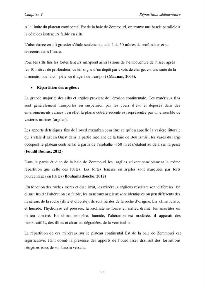 Les débits liquides et solides des cours d\'eau algériens et leur impact sur le milieu marin et littoral (bassin versant de l\'Isser et Mazafran).