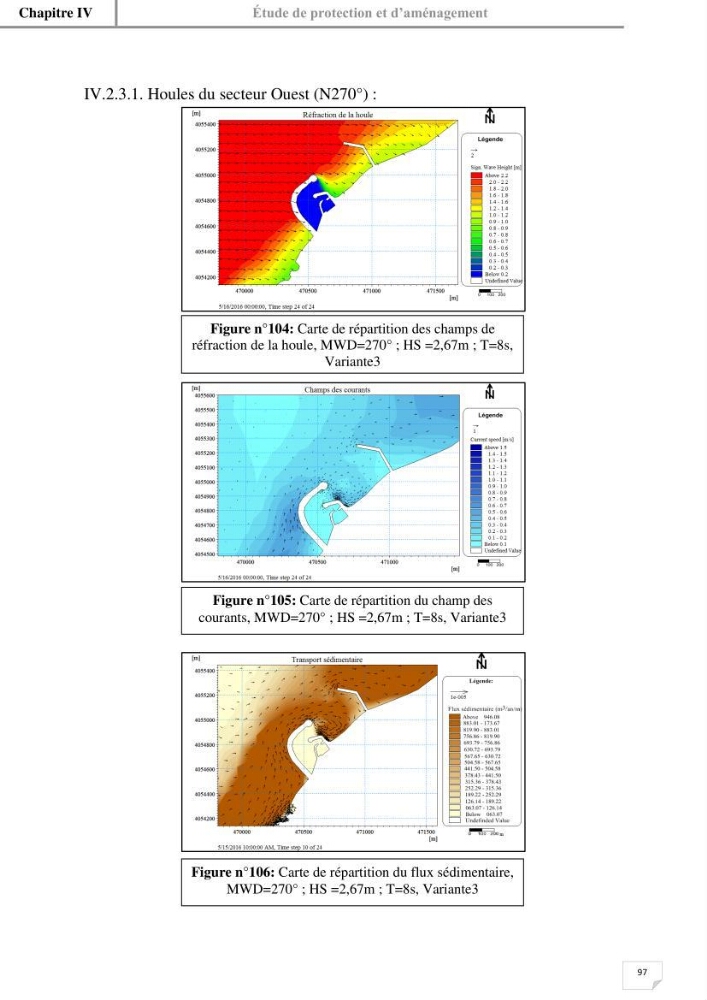 Etude hydrosédimentaire du rivage de Khemisti: application de la modelisation numérique en domaine bidimensionnel par un logiciel de calcul MIKE 21