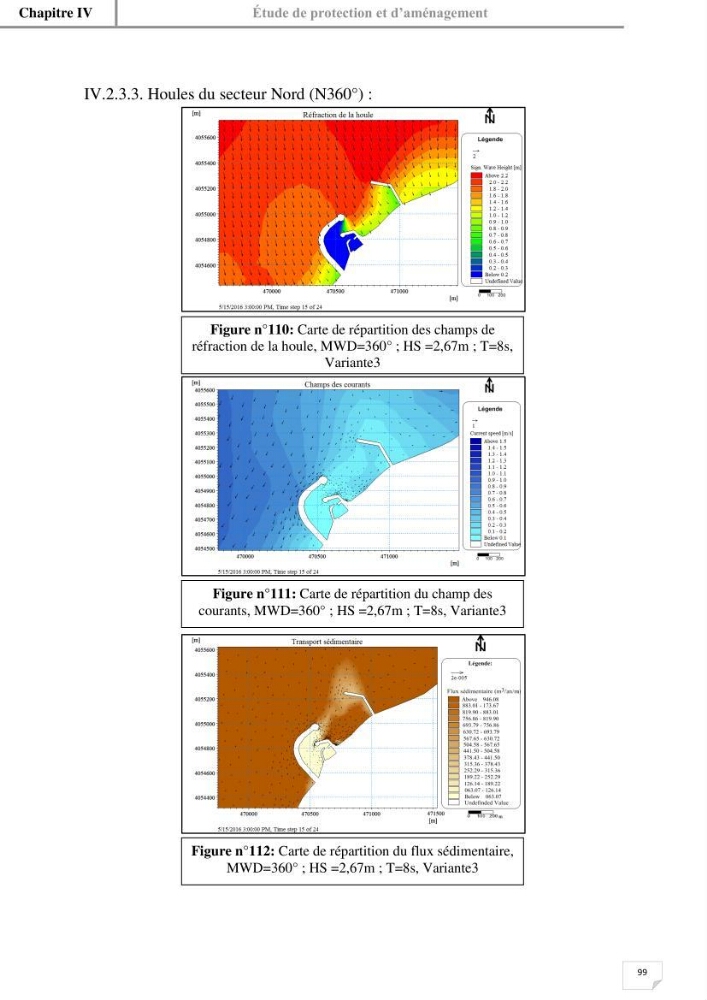 Etude hydrosédimentaire du rivage de Khemisti: application de la modelisation numérique en domaine bidimensionnel par un logiciel de calcul MIKE 21