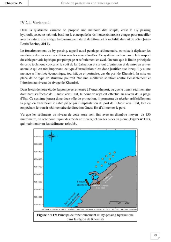 Etude hydrosédimentaire du rivage de Khemisti: application de la modelisation numérique en domaine bidimensionnel par un logiciel de calcul MIKE 21
