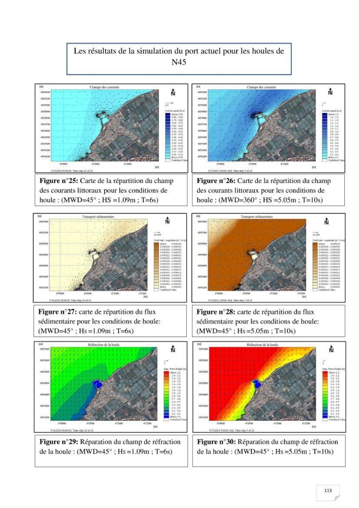 Etude hydrosédimentaire du rivage de Khemisti: application de la modelisation numérique en domaine bidimensionnel par un logiciel de calcul MIKE 21