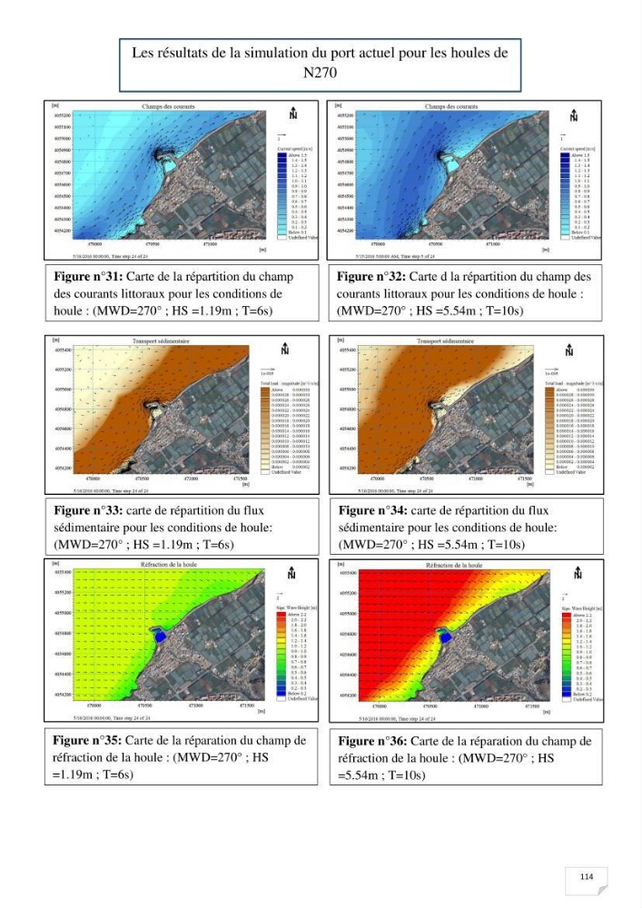 Etude hydrosédimentaire du rivage de Khemisti: application de la modelisation numérique en domaine bidimensionnel par un logiciel de calcul MIKE 21