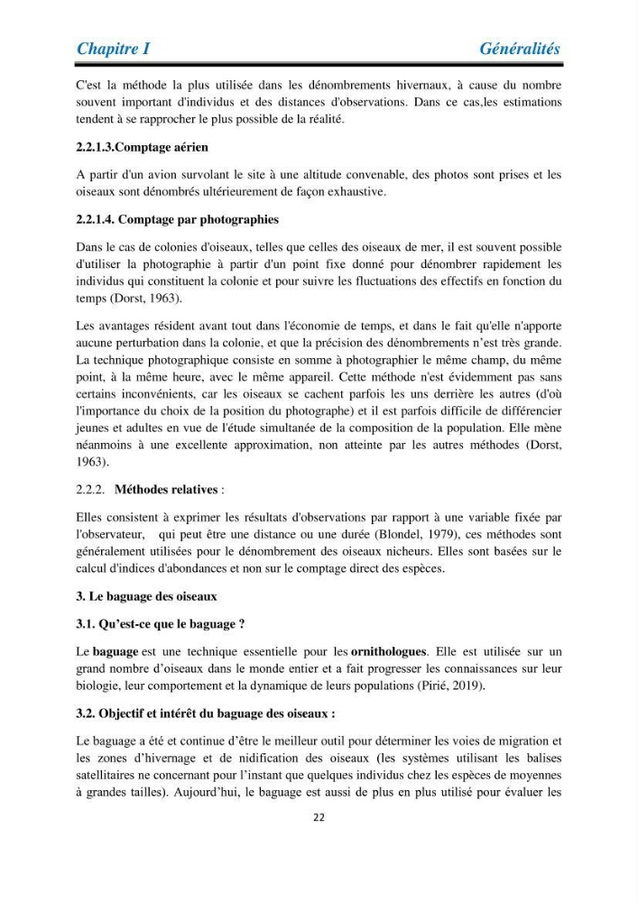 Proposition d’une méthode d’inventaire des oiseaux marins: application au littoral de la wilaya de Tipaza
