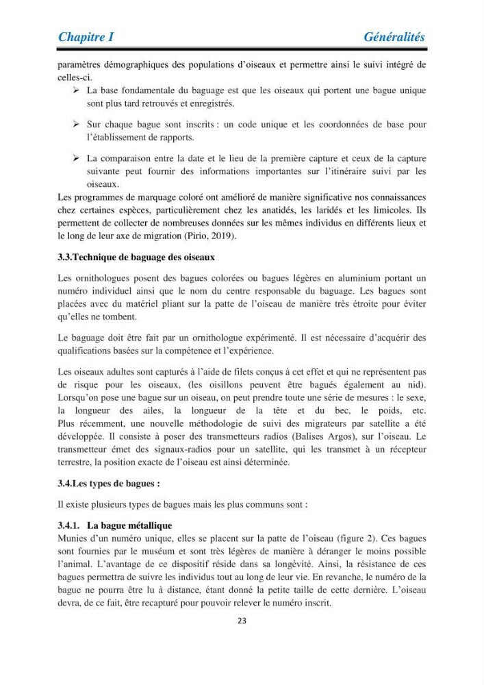 Proposition d’une méthode d’inventaire des oiseaux marins: application au littoral de la wilaya de Tipaza
