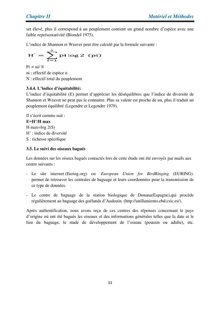 Proposition d’une méthode d’inventaire des oiseaux marins: application au littoral de la wilaya de Tipaza