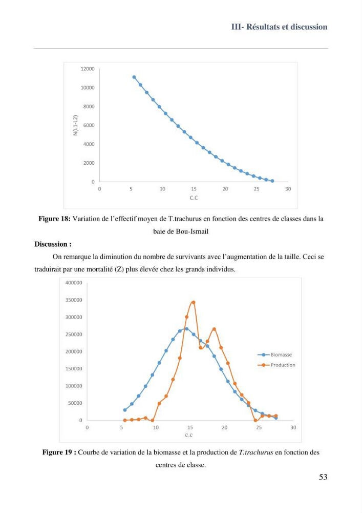 Contribution à l\'étude des paramètres biologiques et d\'exploitation de saurel Trachurus Trachurus ( Linne, 1758) dans la baie de Bou-Ismail:
