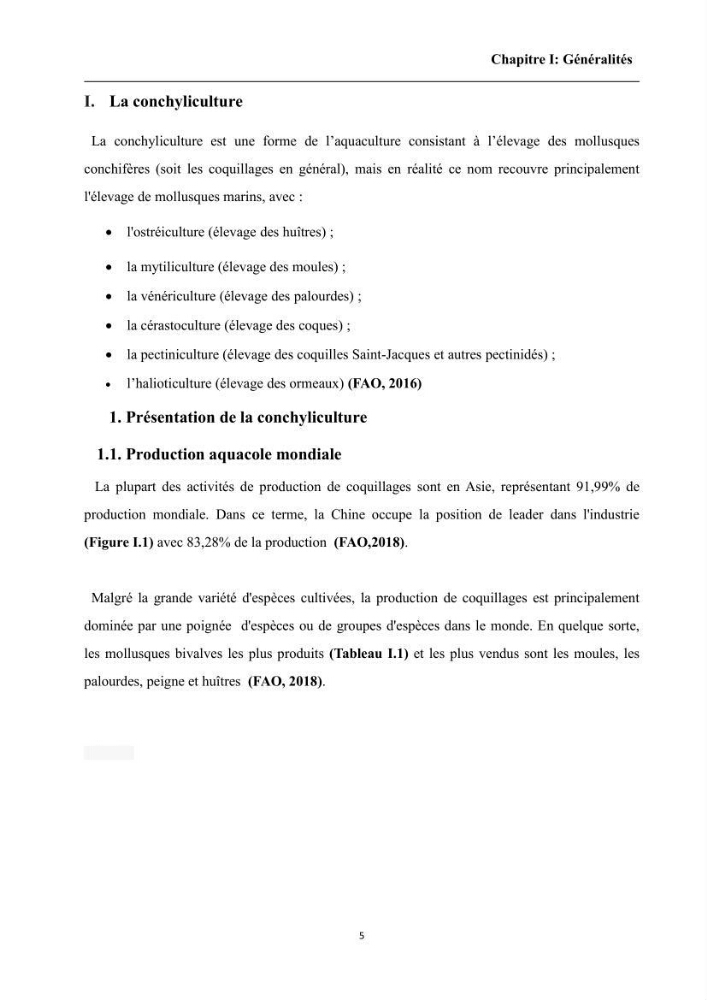 Contribution à l’évaluation de la qualité environmental d’une ferme aquacole