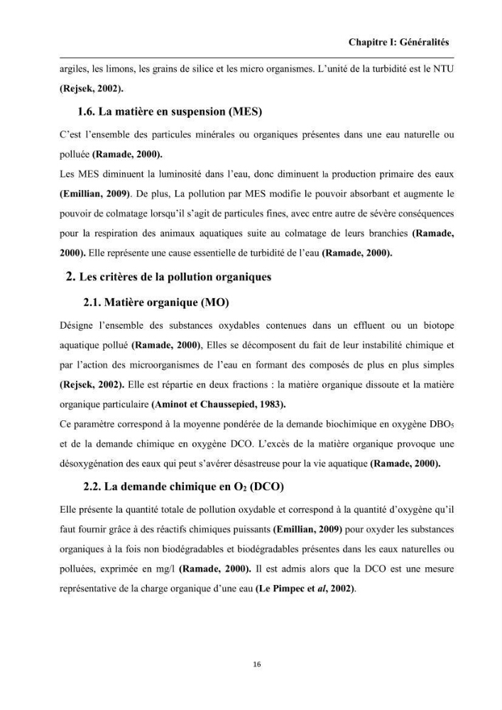 Contribution à l’évaluation de la qualité environmental d’une ferme aquacole