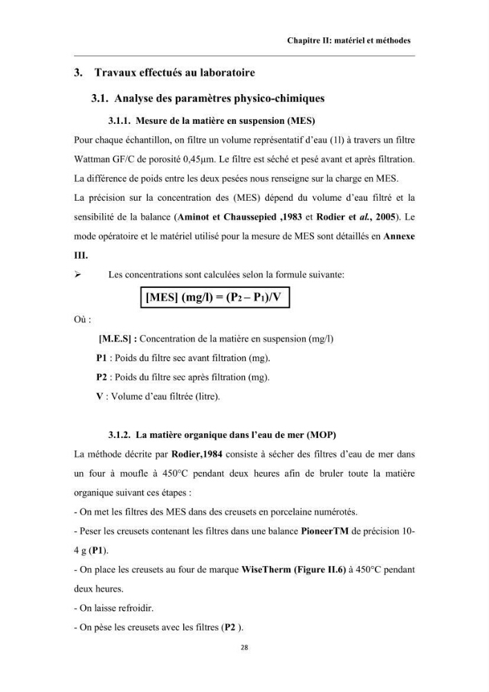 Contribution à l’évaluation de la qualité environmental d’une ferme aquacole