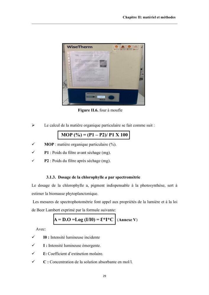 Contribution à l’évaluation de la qualité environmental d’une ferme aquacole