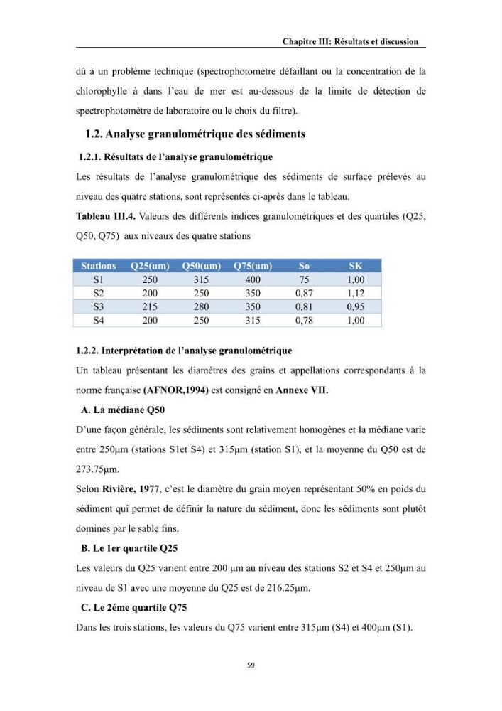 Contribution à l’évaluation de la qualité environmental d’une ferme aquacole