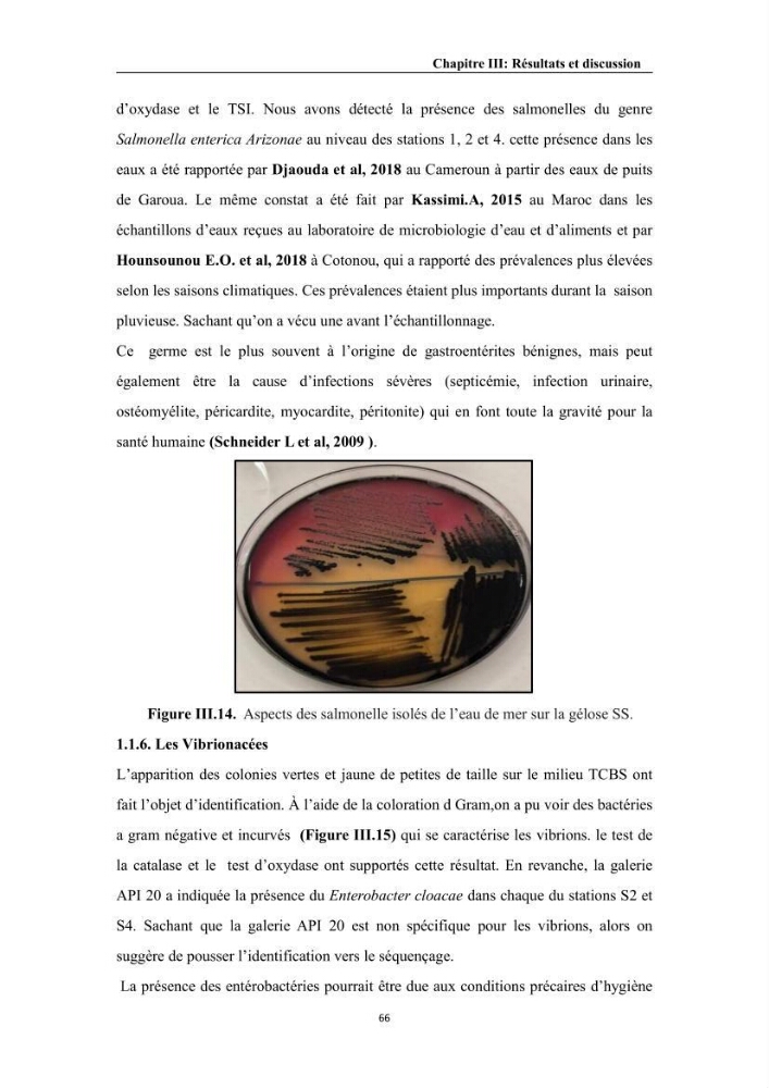 Contribution à l’évaluation de la qualité environmental d’une ferme aquacole