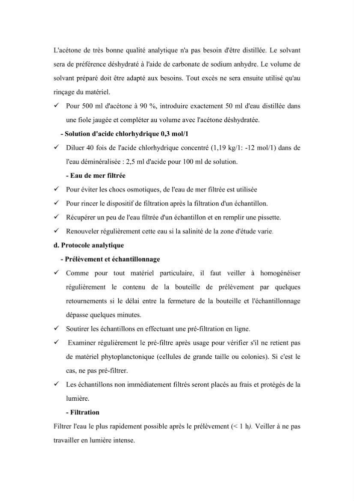 Contribution à l’évaluation de la qualité environmental d’une ferme aquacole