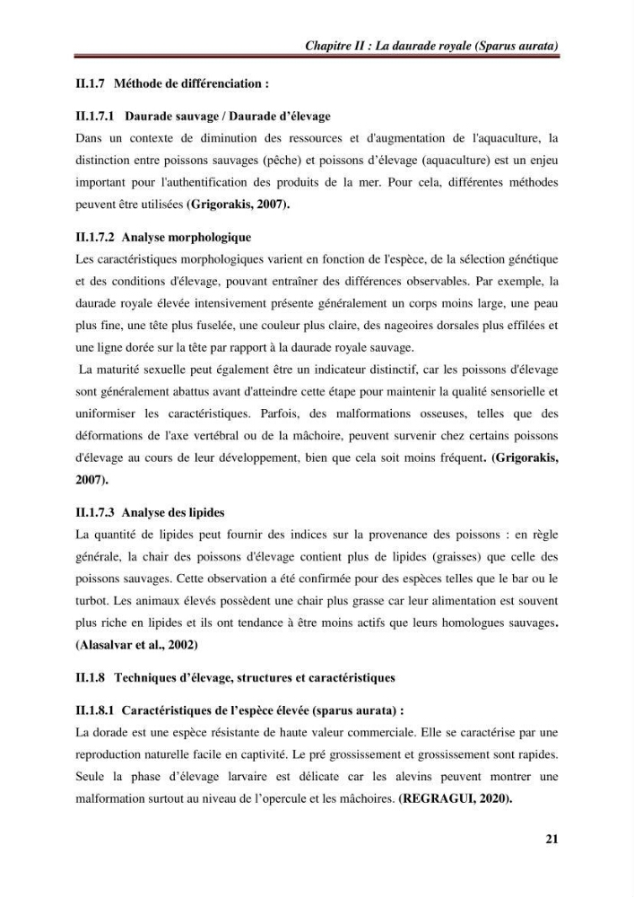 Estimation de la contamination par certains métaux lourds au niveau de la chair d\'un poisson d\'élevage