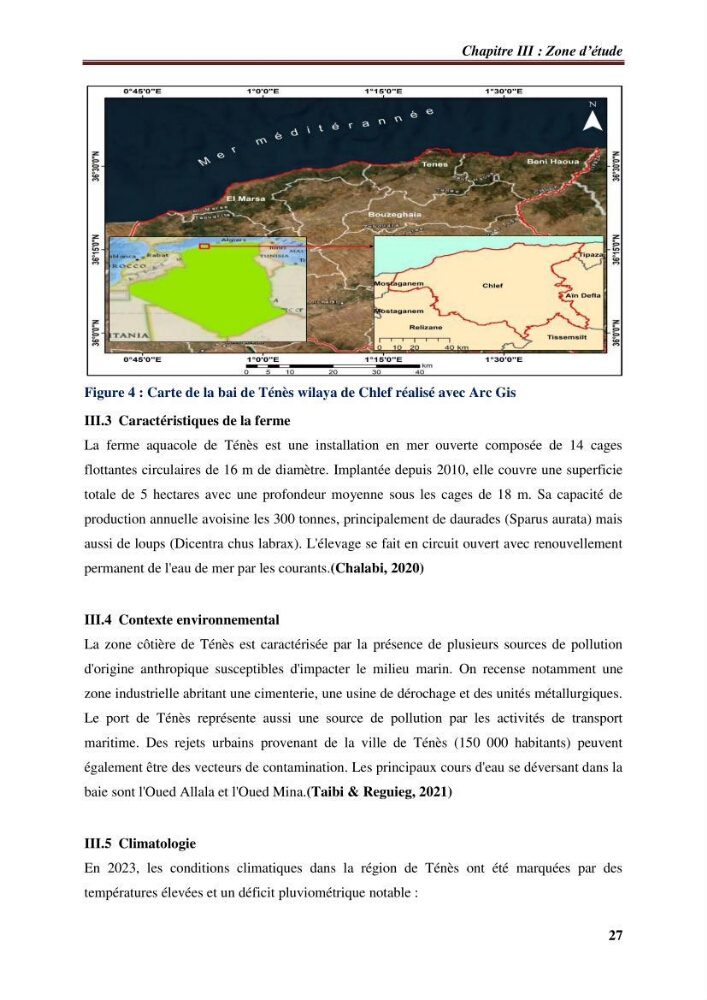 Estimation de la contamination par certains métaux lourds au niveau de la chair d\'un poisson d\'élevage