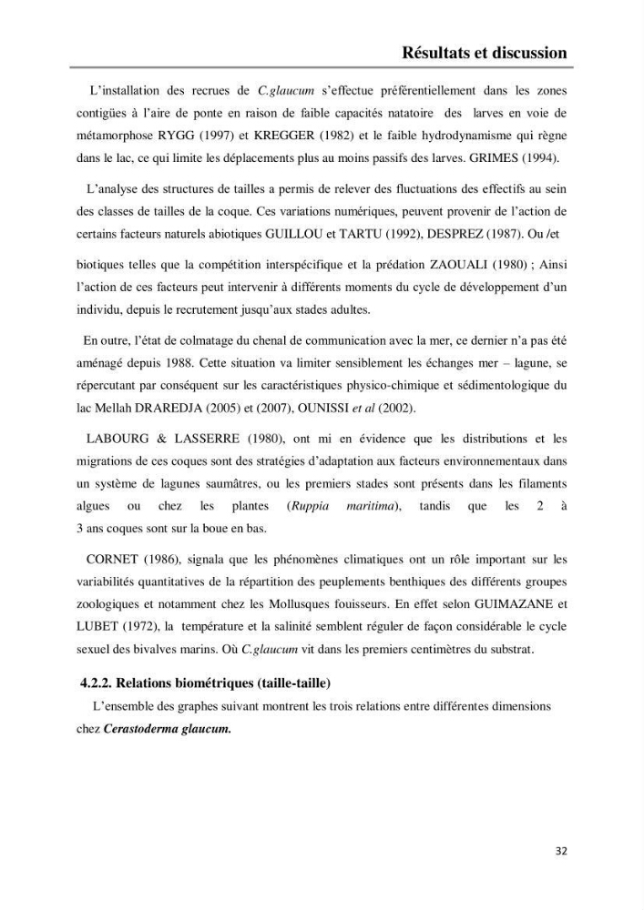 Etude de la structure du peuplement benthique de la lagune Mellah (El-Kala, Algérie) prélèvements: mai 2017 et mai 2018