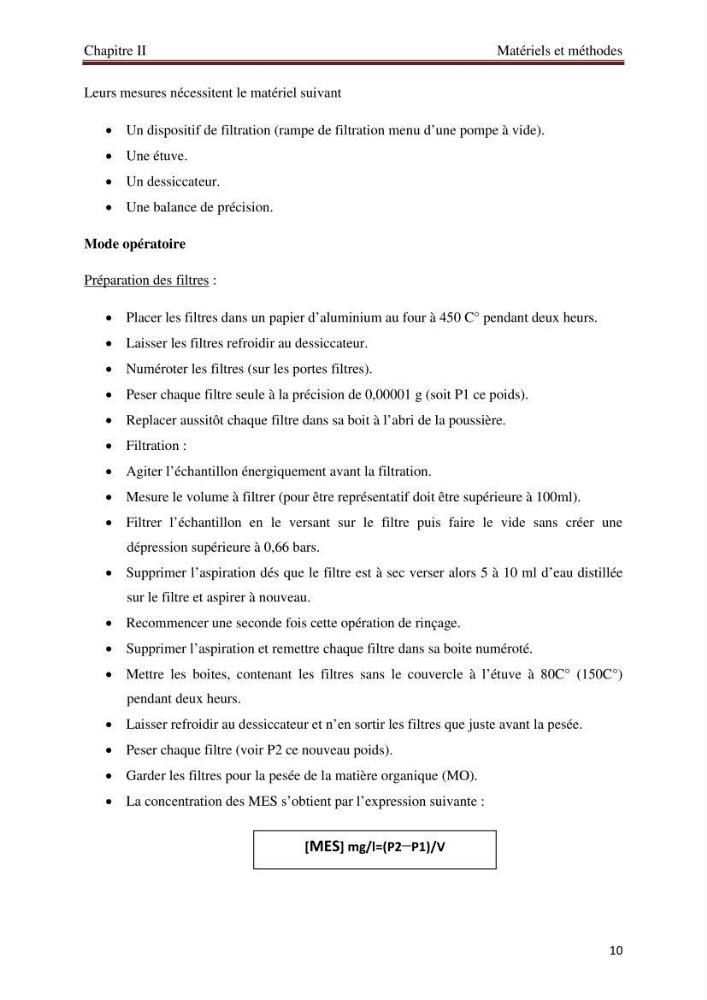 Mesures des paramètres physico-chimiques au niveau du port d\'El Djamila