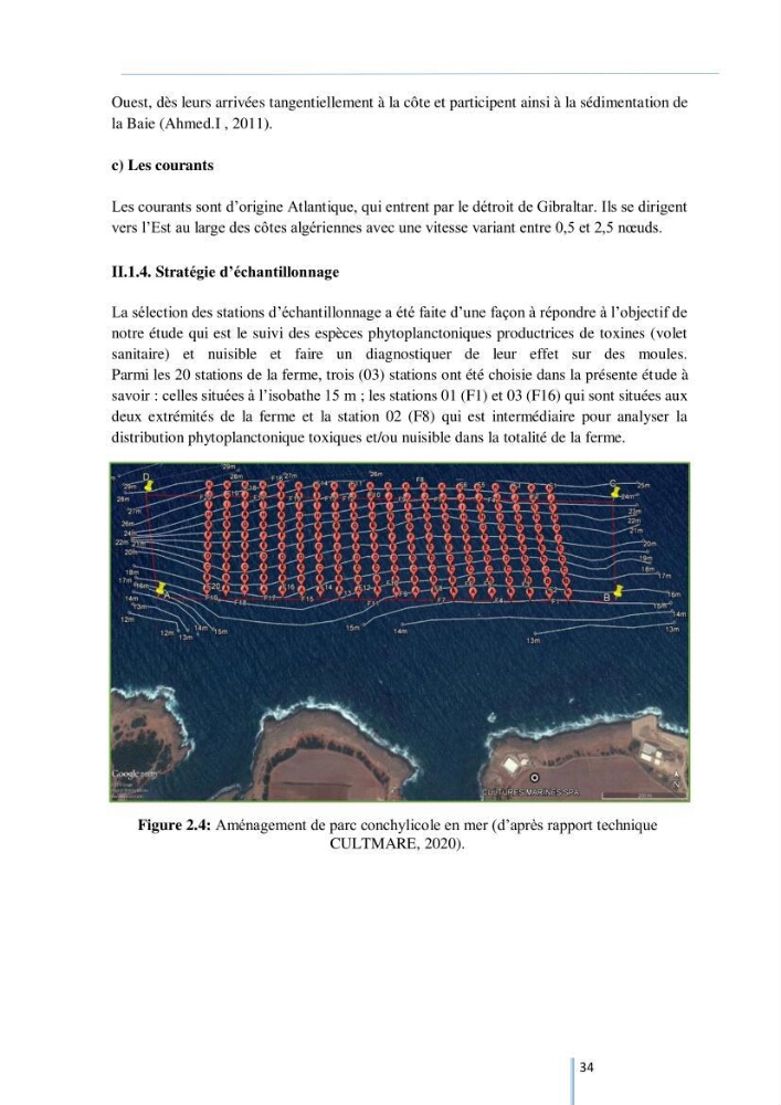 Diagnostic sur la contamination des mollusques par le phytoplancton toxique ou/et nuisible d’une ferme conchylicole « CULTMARE »