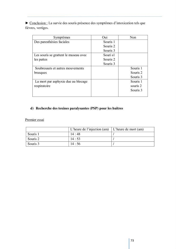Diagnostic sur la contamination des mollusques par le phytoplancton toxique ou/et nuisible d’une ferme conchylicole « CULTMARE »