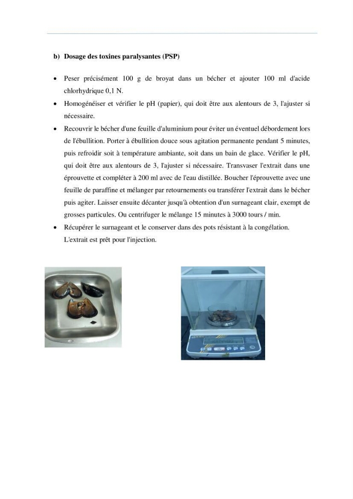 Diagnostic sur la contamination des mollusques par le phytoplancton toxique ou/et nuisible d’une ferme conchylicole « CULTMARE »