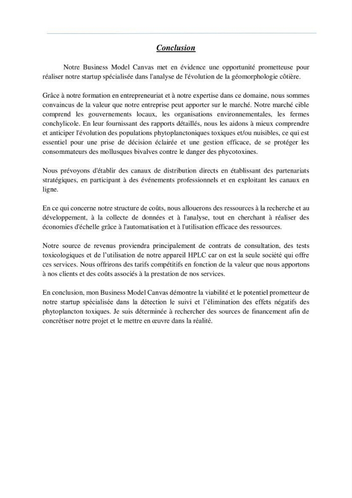 Diagnostic sur la contamination des mollusques par le phytoplancton toxique ou/et nuisible d’une ferme conchylicole « CULTMARE »