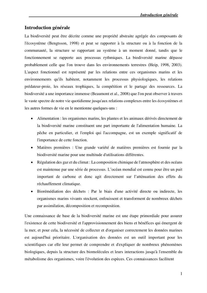 Inventaire de référence des polychètes de la côte algérienne composante de la base des données BANBIOM