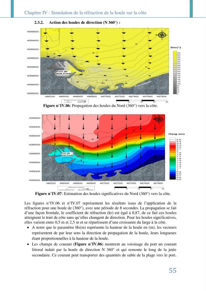 Impact des infrastructures littorales sur l\'évolution du trait de côte dans dans une zone soumise à un fort transit sédimentaire: cas de Sidi Fredj