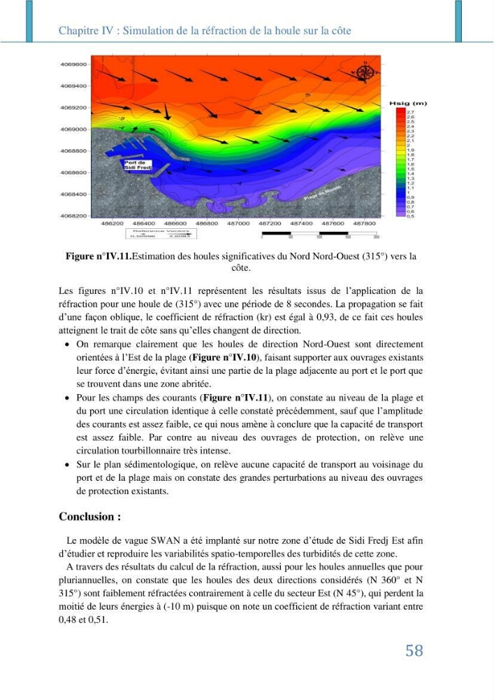 Impact des infrastructures littorales sur l\'évolution du trait de côte dans dans une zone soumise à un fort transit sédimentaire: cas de Sidi Fredj