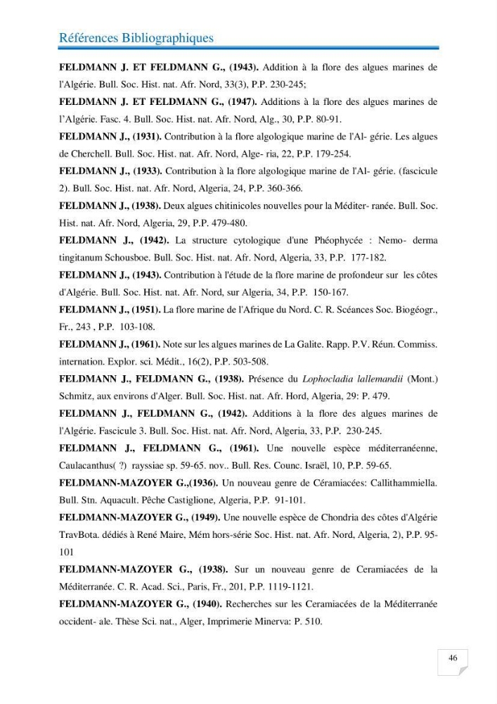 Contribution à l’étude de la diversité de la flore macroalgale infralittorale de la côte algéroise évaluation de la qualité écologique